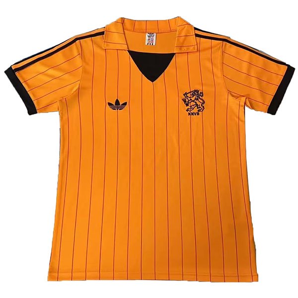 Netherlands home retro jersey soccer uniform men's first football kit sports top shirt 1974-1987
